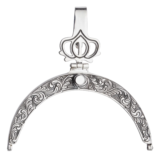 Veskelås Østfold forsølva, oksidert